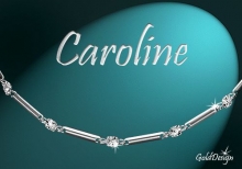 Caroline - náramek stříbřený